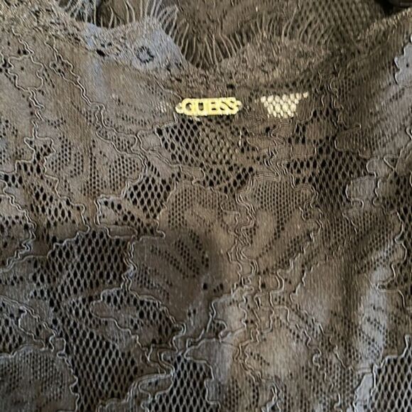 Guess Lace Bustier Sleeveless Dress Fit and Flare. Size Large - Picture 6 of 6